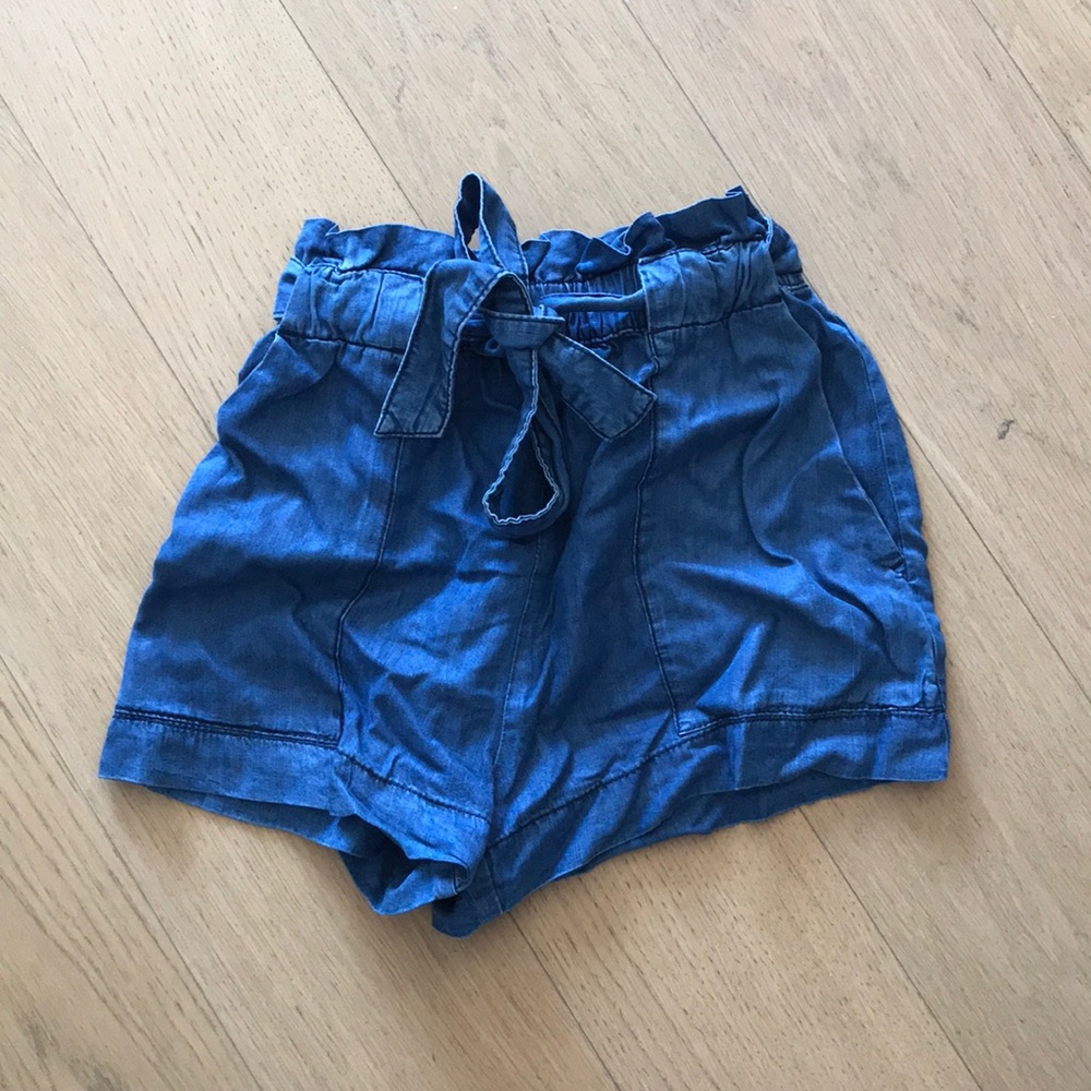 High waist soft jean shorts